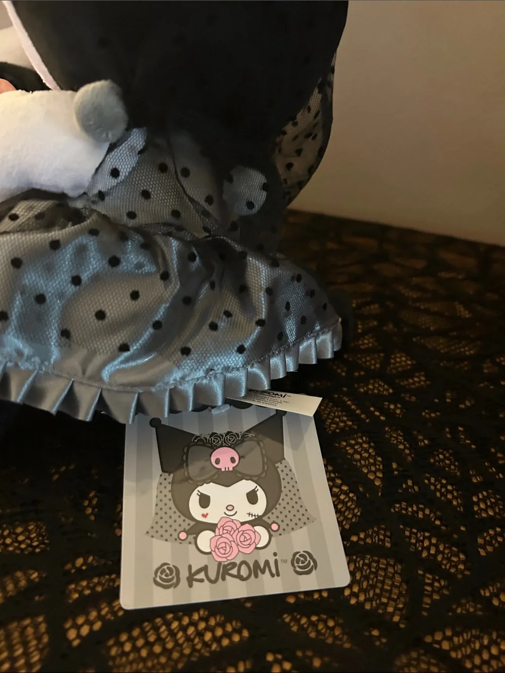 Sanrio Plush Halloween Doll Set in White, Black & Pink